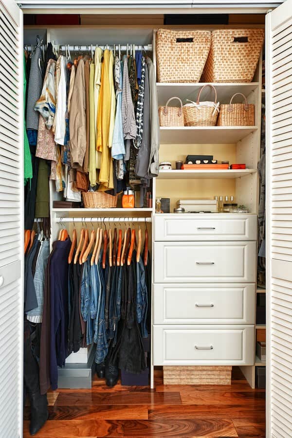 Organized custom closet