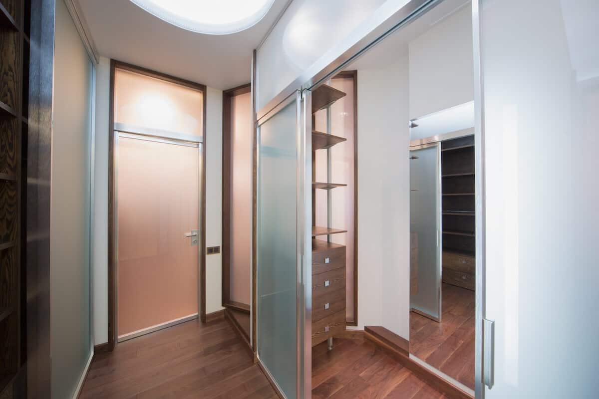 glass doors closet