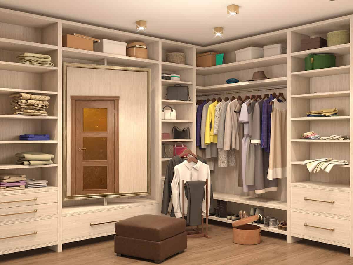 rotating mirror in closets