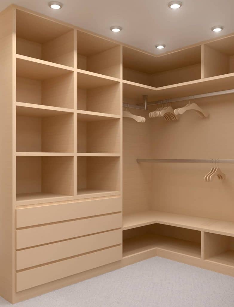 custom built shelves for closets
